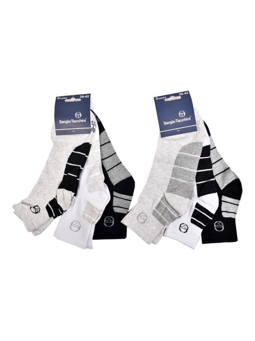 Chaussettes homme Sergio Tacchini Socquettes QUARTER - Pack de 12 - Kiabi