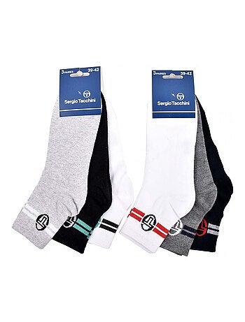 Chaussettes homme Sergio Tacchini Socquettes QUARTER - Pack de 6