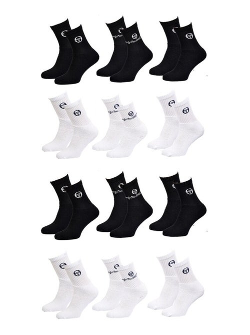 Chaussettes homme Sergio Tacchini Tennis - Pack de 12 - Kiabi