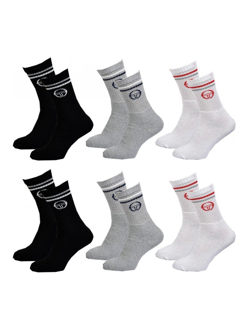 Chaussettes homme Sergio Tacchini Tennis - Pack de 6 Doré/or - Kiabi