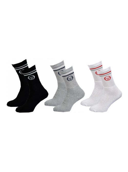 Chaussettes homme Sergio Tacchini Tennis - Pack de 6 - Kiabi