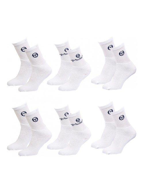 Chaussettes homme Sergio Tacchini Tennis - Pack de 6 - Kiabi