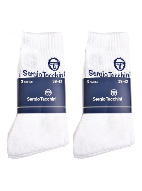 Chaussettes homme Sergio Tacchini Tennis - Pack de 6 - Kiabi