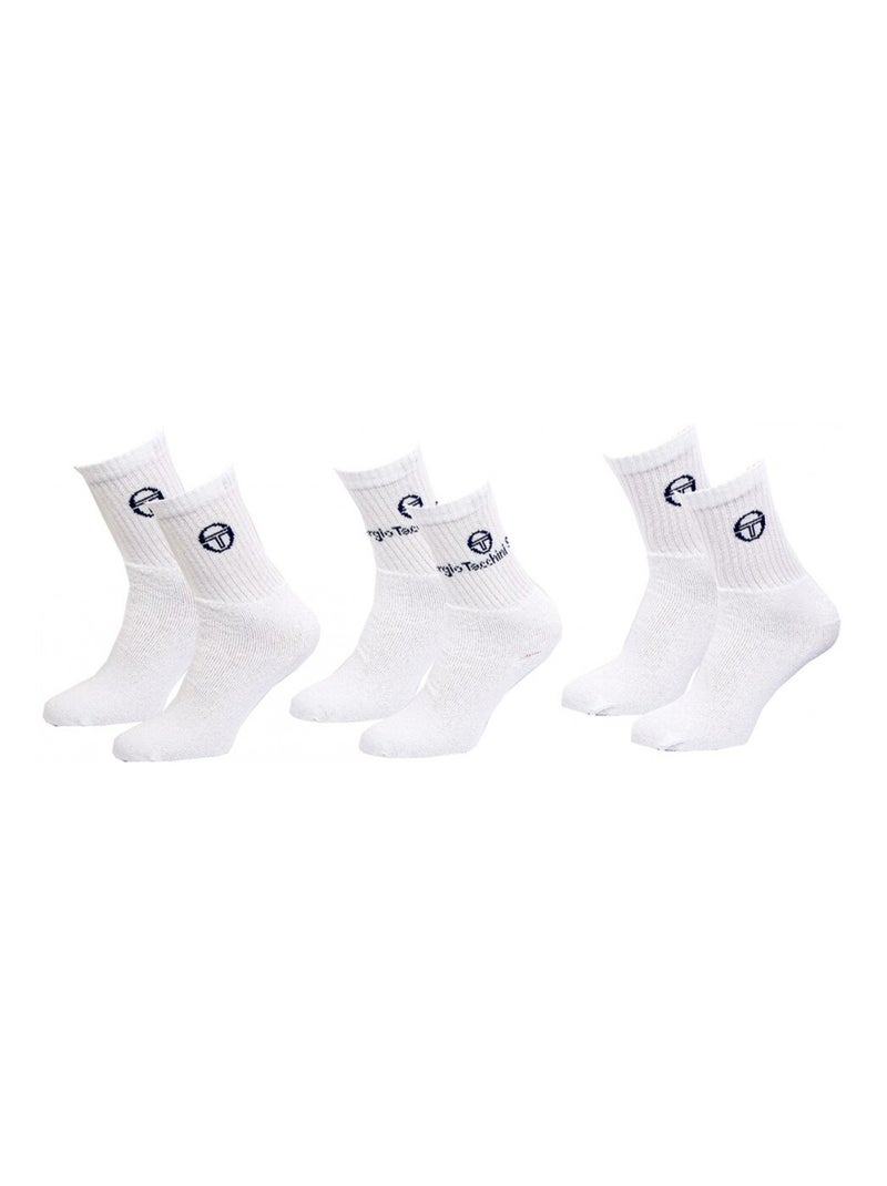Chaussettes homme Sergio Tacchini Tennis - Pack de 6 Multicolore - Kiabi