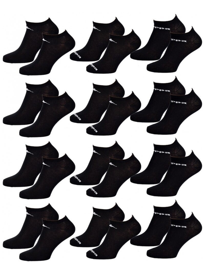 Chaussettes Homme SNEAKER KAPPA - Pack de 12 Noir - Kiabi