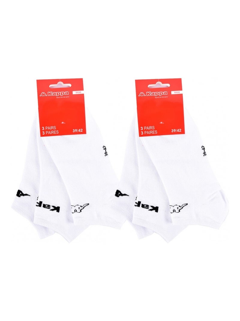Chaussettes Homme SNEAKER KAPPA - Pack de 6 Blanc - Kiabi