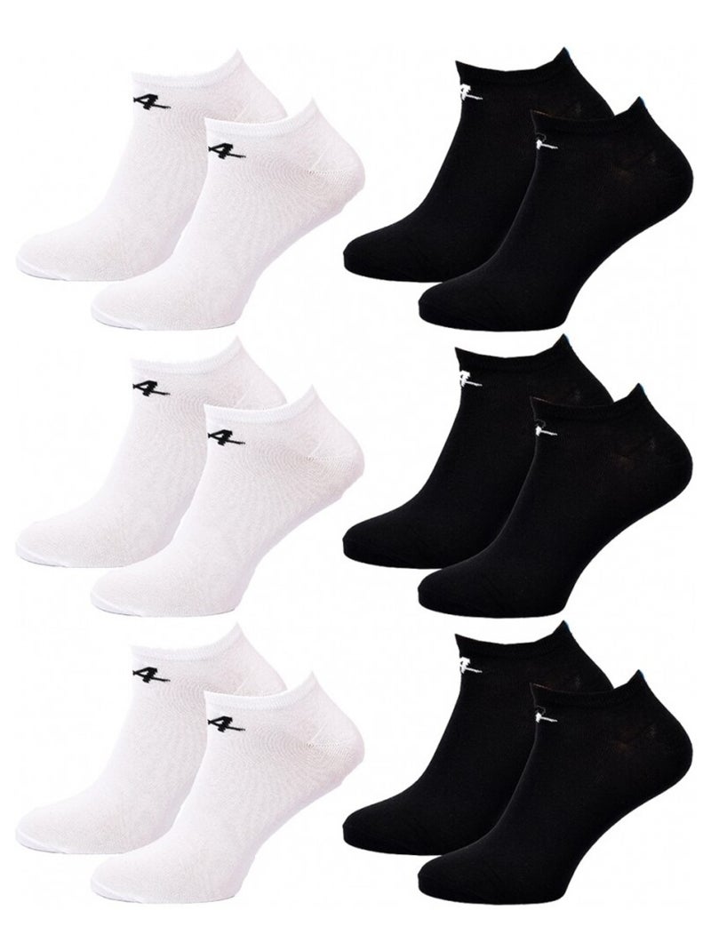 Chaussettes Homme SNEAKER KAPPA - Pack de 6 Noir Blanc - Kiabi