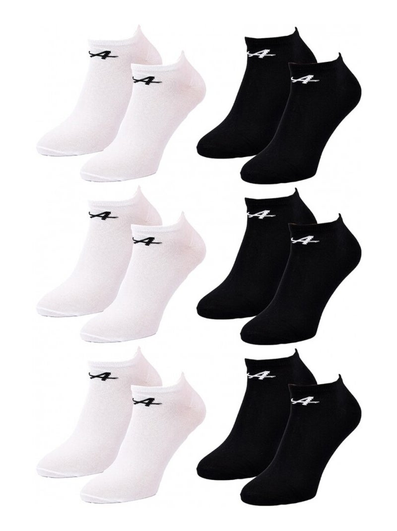 Chaussettes Homme SNEAKER KAPPA - Pack de 6 Noir Blanc - Kiabi