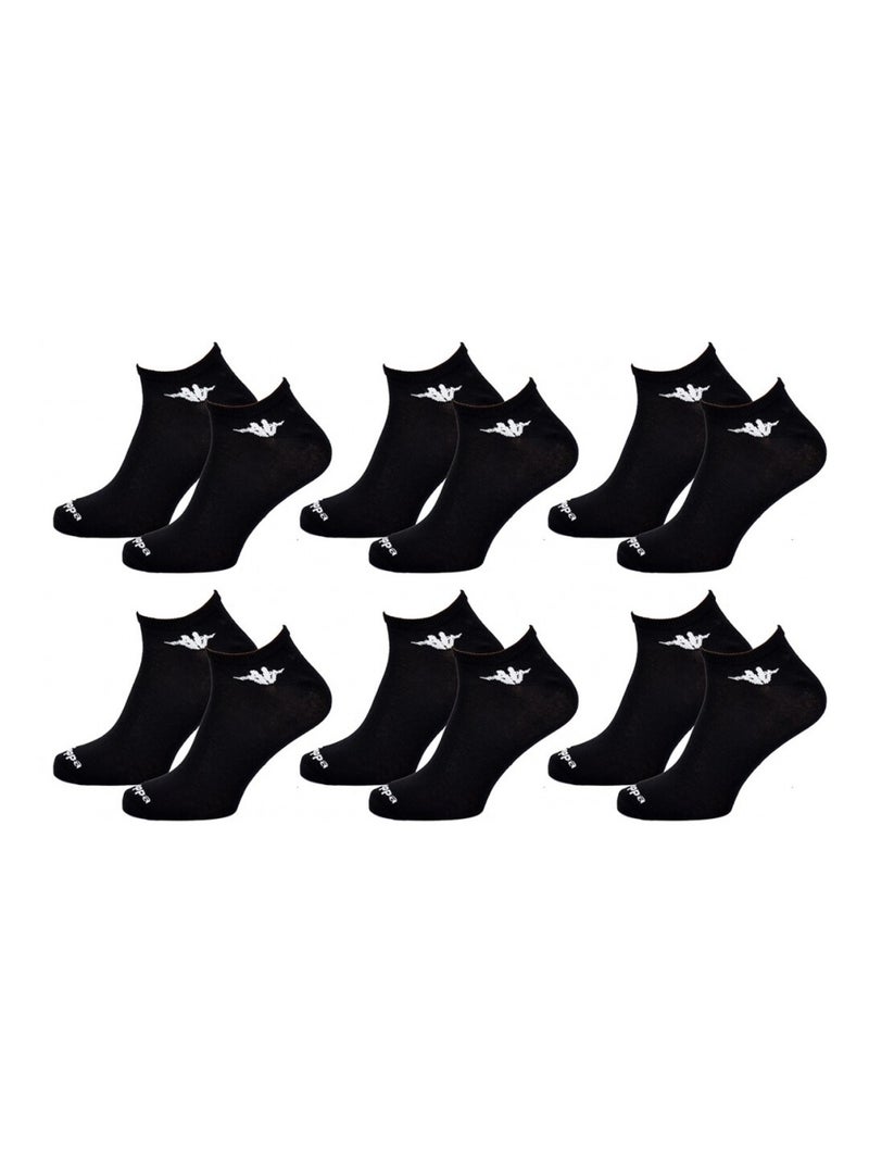 Chaussettes Homme SNEAKER KAPPA - Pack de 6 Noir - Kiabi