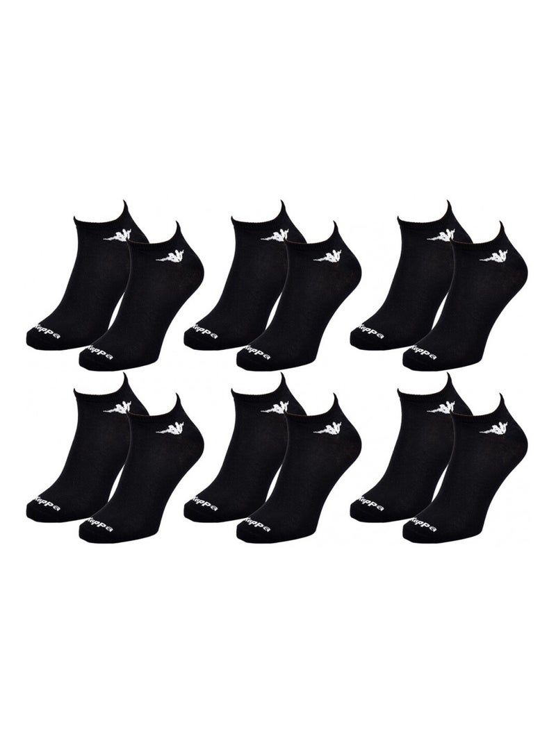 Chaussettes Homme SNEAKER KAPPA - Pack de 6 Noir - Kiabi