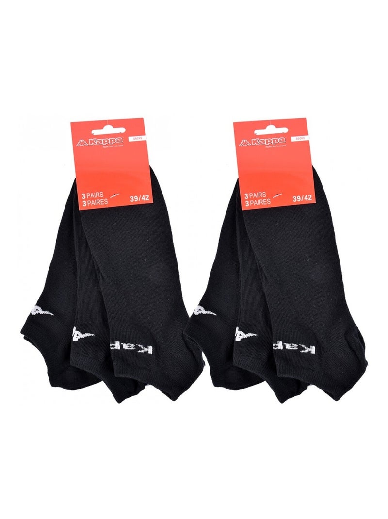 Chaussettes Homme SNEAKER KAPPA - Pack de 6 Noir - Kiabi