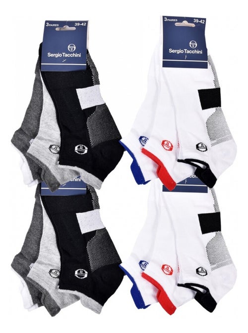 Chaussettes Homme SNEAKER SERGIO TACCHINI - Pack de 12 - Kiabi