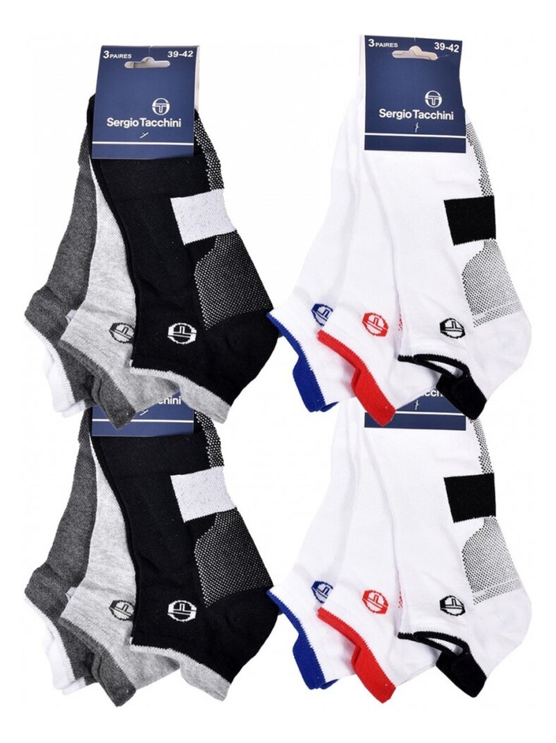 Chaussettes Homme SNEAKER SERGIO TACCHINI - Pack de 12 Multicolore - Kiabi