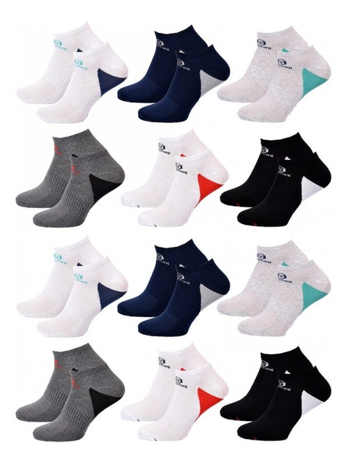 Chaussettes Homme SNEAKER SERGIO TACCHINI - Pack de 12 - Kiabi