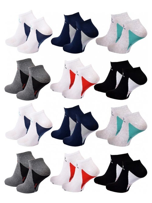Chaussettes Homme SNEAKER SERGIO TACCHINI - Pack de 12 - Kiabi