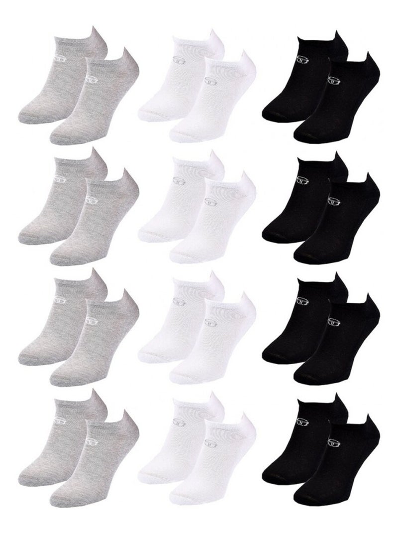 Chaussettes Homme SNEAKER SERGIO TACCHINI - Pack de 12 Multicolore - Kiabi