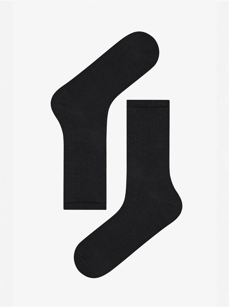 Chaussettes homme tennis, lot de 3 penti Noir - Kiabi