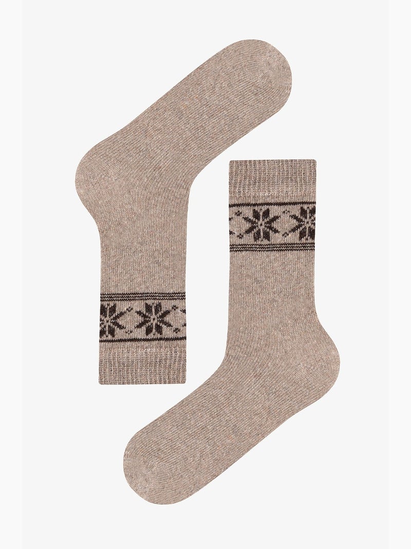 Chaussettes homme terra classic à motif losange, paire penti Beige naturel - Kiabi