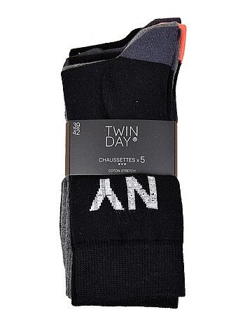 Chaussettes Homme TWINDAY - Pack de 5