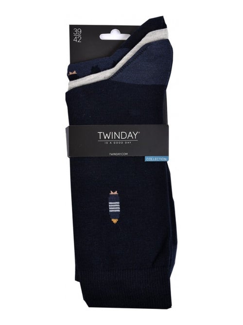 Chaussettes Homme TWINDAY - Pack de 6 - Kiabi