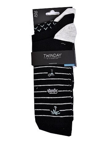 Chaussettes Homme TWINDAY - Pack de 6