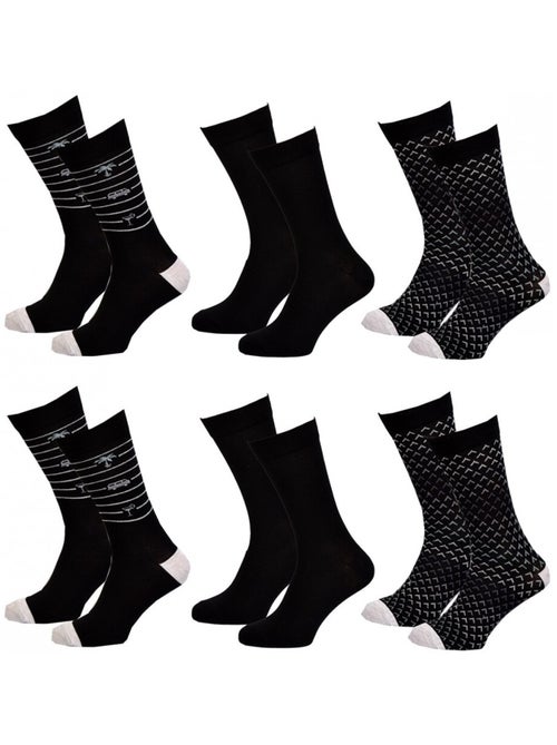 Chaussettes Homme TWINDAY - Pack de 6 - Kiabi