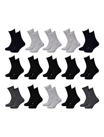 Chaussettes Homme TWINDAY SPORT -Assortiment modèles photos selon arrivages- - Pack de 15