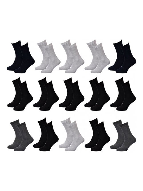 Chaussettes Homme TWINDAY SPORT -Assortiment modèles photos selon arrivages- - Pack de 15 - Kiabi