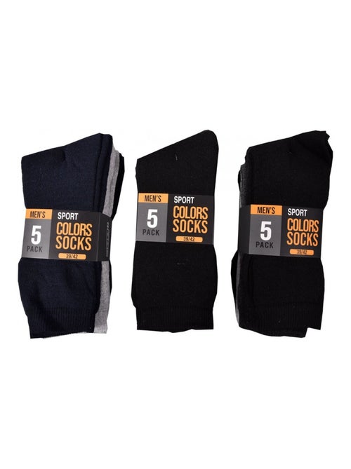 Chaussettes Homme TWINDAY SPORT -Assortiment modèles photos selon arrivages- - Pack de 15 - Kiabi