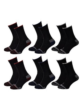 Chaussettes Homme TWINDAY SPORT -Assortiment modèles photos selon arrivages- - Pack de 6