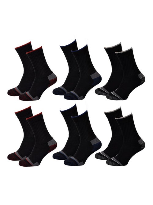 Chaussettes Homme TWINDAY SPORT -Assortiment modèles photos selon arrivages- - Pack de 6 - Kiabi