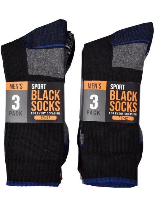 Chaussettes Homme TWINDAY SPORT -Assortiment modèles photos selon arrivages- - Pack de 6 - Kiabi