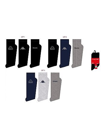 Chaussettes Homme VILLE KAPPA - Pack de 9