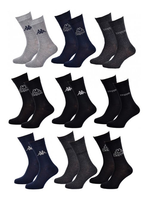 Chaussettes Homme VILLE KAPPA - Pack de 9 - Kiabi