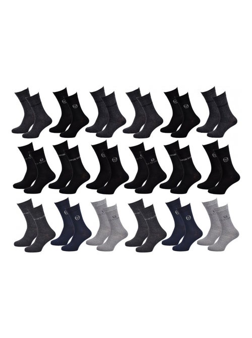 Chaussettes Homme VILLE SERGIO TACCHINI - Pack de 18 - Kiabi