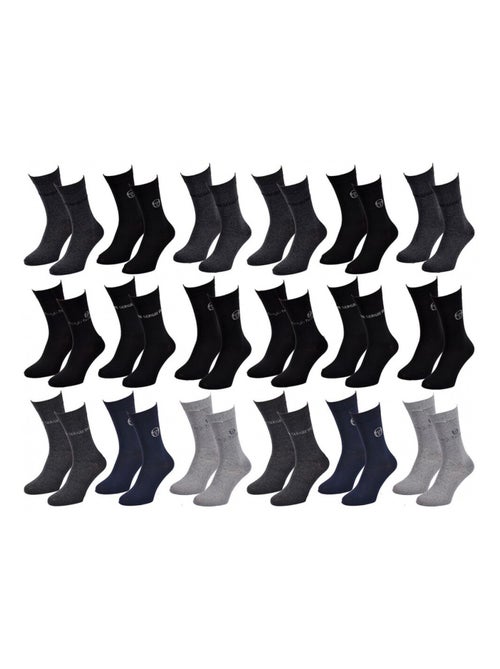 Chaussettes Homme VILLE SERGIO TACCHINI - Pack de 18 - Kiabi