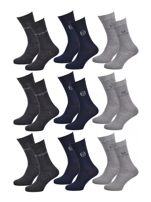 Chaussettes Homme VILLE SERGIO TACCHINI - Pack de 9 - Kiabi