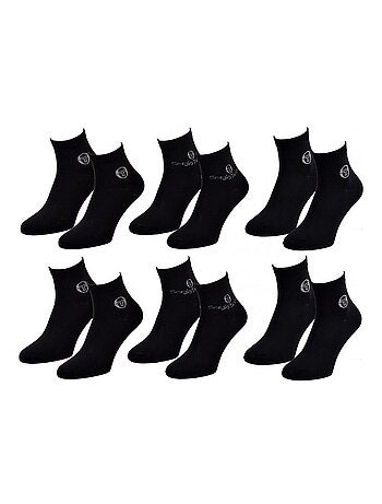 Chaussettes Homme VILLE SERGIO TACCHINI Lot de 6 QUARTER - Pack de 6