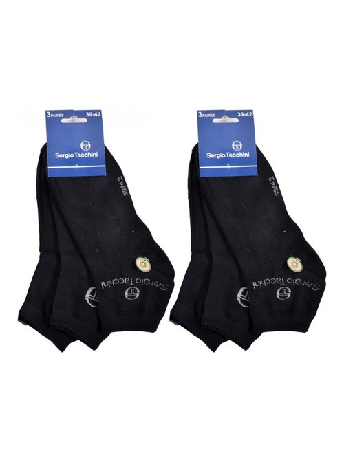 Chaussettes Homme VILLE SERGIO TACCHINI Lot de 6 QUARTER - Pack de 6 - Kiabi