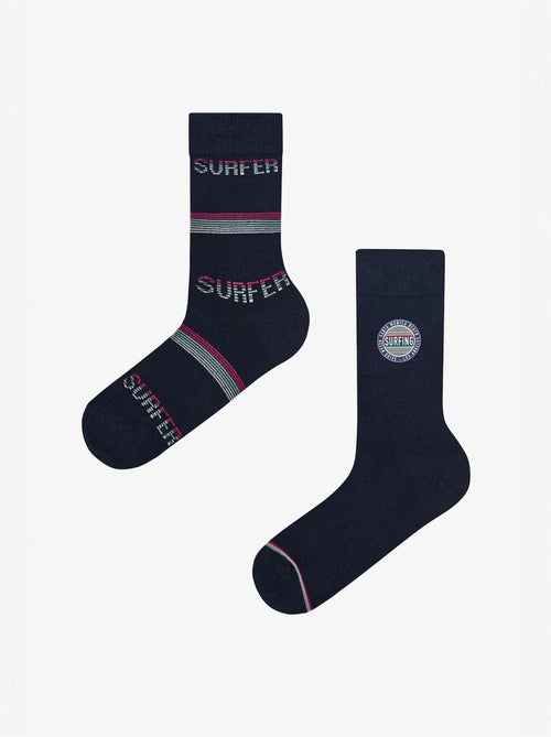 Chaussettes homme wave club lot de 2 penti - Kiabi Chaussettes homme wave club lot de 2 penti - Kiabi