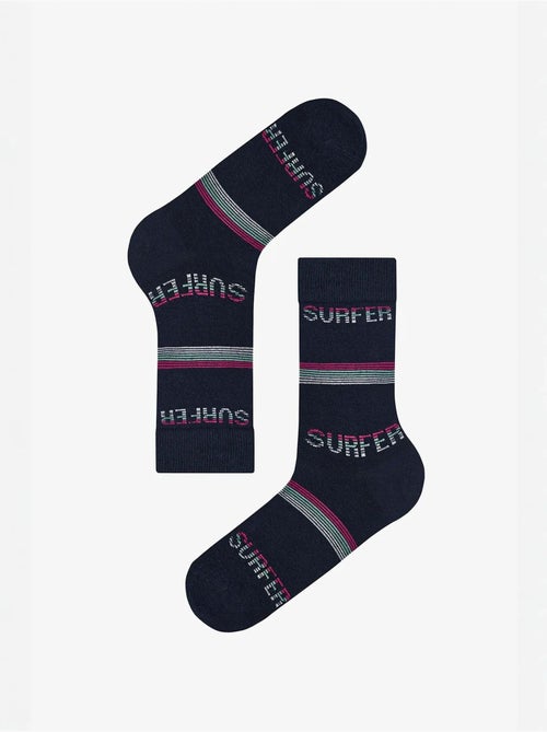 Chaussettes homme wave club lot de 2 penti - Kiabi Chaussettes homme wave club lot de 2 penti - Kiabi