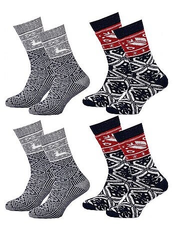Chaussettes Homme WINTER SOCKS - Pack de 4