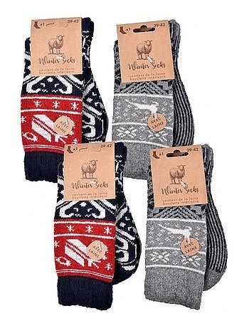 Chaussettes Homme WINTER SOCKS - Pack de 4
