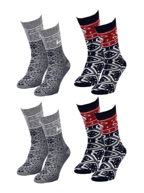 Chaussettes Homme WINTER SOCKS - Pack de 4 - Kiabi