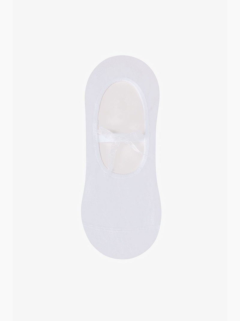 Chaussettes invisibles à détail nœud active bow penti Blanc - Kiabi