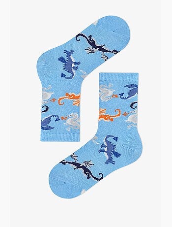 Chaussettes invisibles à imprimé animal mystic dragons, lot de 4 penti