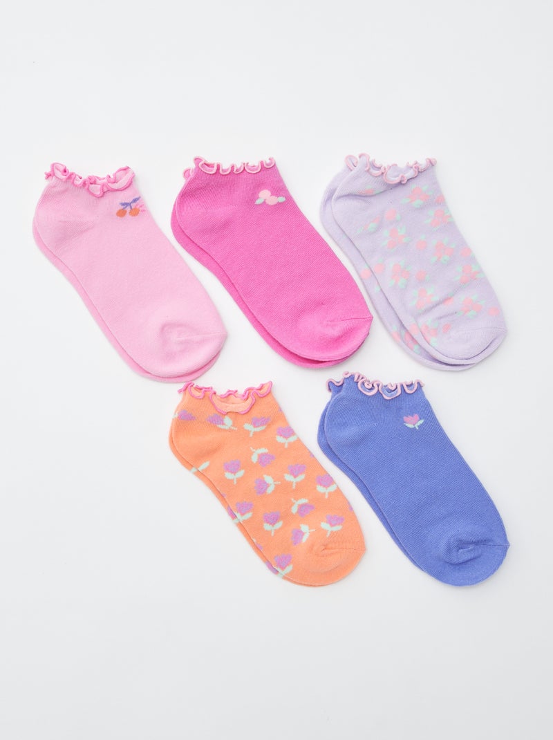 Chaussettes invisibles fantaisies VIOLET - Kiabi