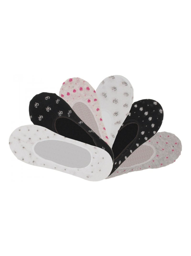 Chaussettes invisibles femme lot de 6 Multicolore - Kiabi