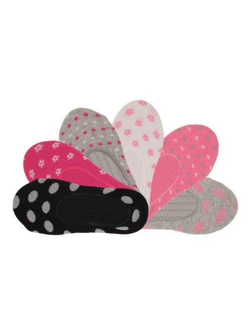 Chaussettes invisibles fille lot de 6 - Kiabi