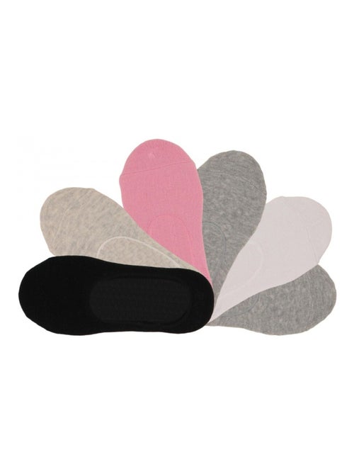 Chaussettes invisibles fille lot de 6 - Kiabi